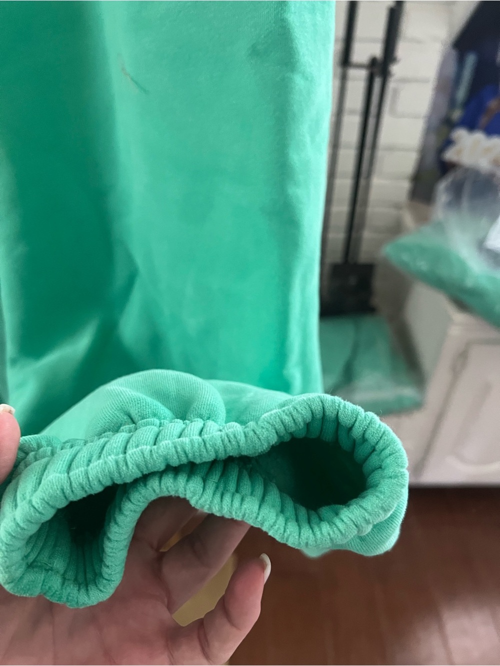 Panache Apparel Mint Green Plush Jogger Sweat Set - Picture 7 of 14